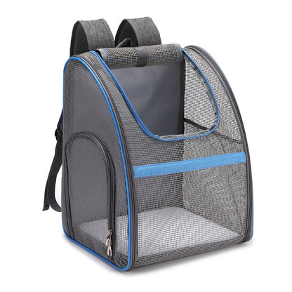 Breathable Pet Backpack – Folding Carrier Bag for Dogs and Cats