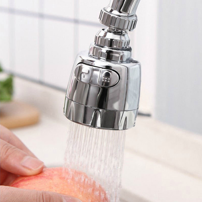 Universal Faucet Splash-Proof Spout Extender with Water Saver Filter