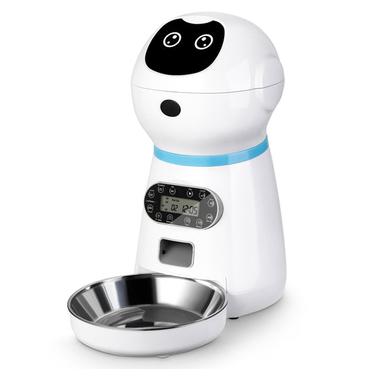 Smart Automatic Pet Feeder – Stainless Steel Bowl for Dogs and Cats