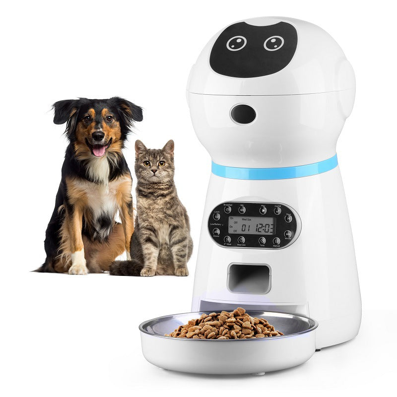 Smart Automatic Pet Feeder – Stainless Steel Bowl for Dogs and Cats