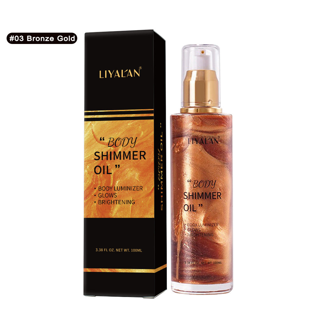 Luminous Body Shimmer Oil – Radiant Highlighting Oil for Face & Body