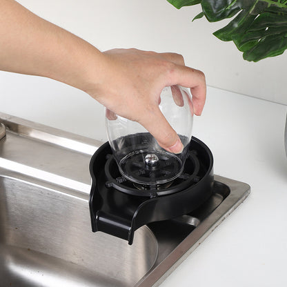 Automatic Stainless Steel Cup Washer – Kitchen & Commercial Sink Cleaning Tool