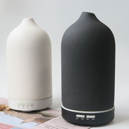 Ceramic Lantern Aroma Diffuser & Humidifier – 120ml Essential Oil Diffuser with Plug Adapter