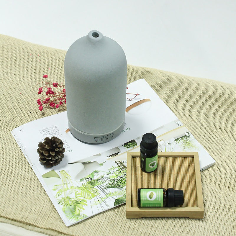 Ceramic Lantern Aroma Diffuser & Humidifier – 120ml Essential Oil Diffuser with Plug Adapter