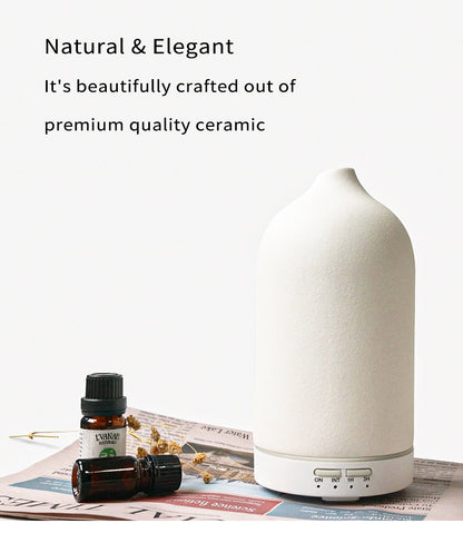 New ceramic aroma diffuser plug adapter spray 120ml diffuser 7 lanterns household aroma diffuser humidifier manufacturer