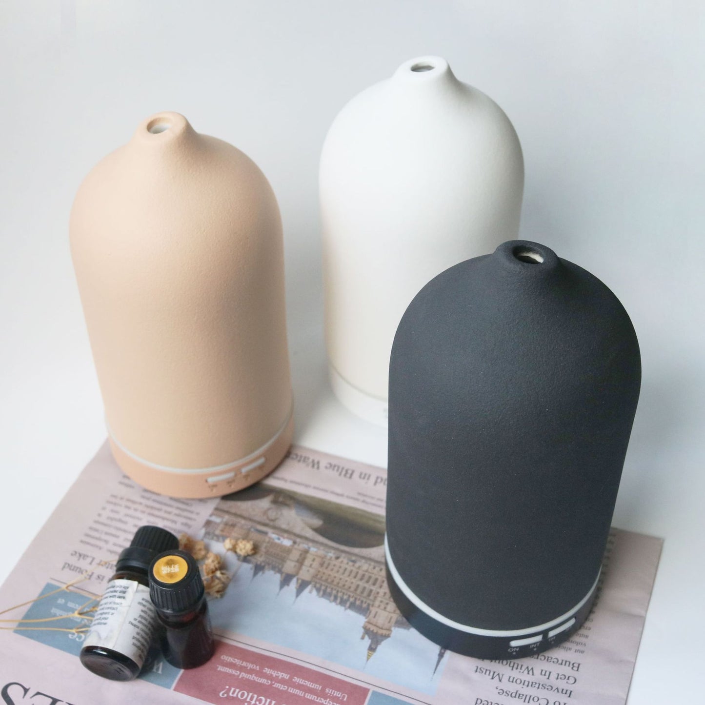 New ceramic aroma diffuser plug adapter spray 120ml diffuser 7 lanterns household aroma diffuser humidifier manufacturer