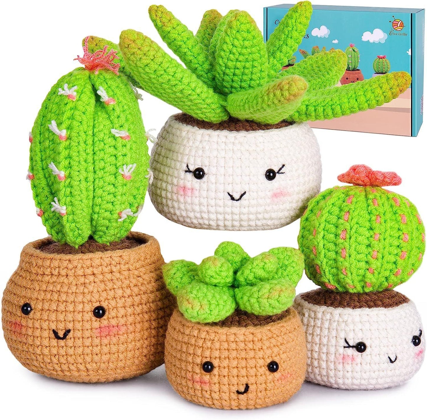 DIY Crochet Cactus Bag Kit