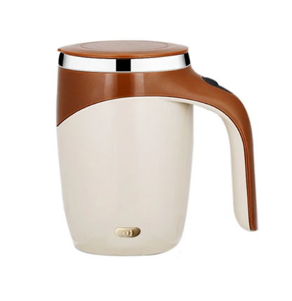 Self Stirring Coffee Mug Brown Rechargeable