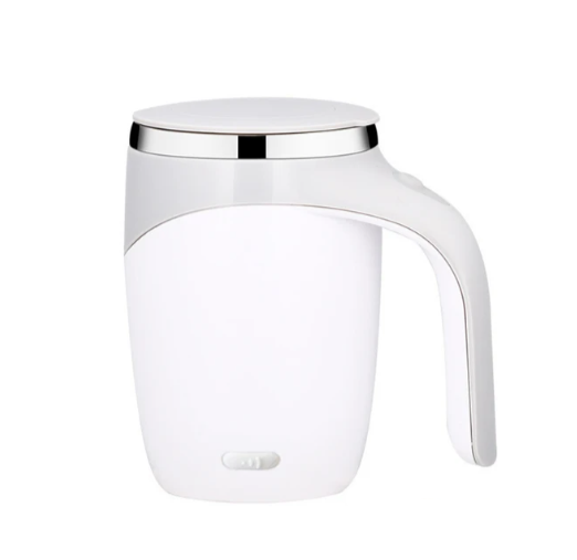 Self Stirring Coffee Mug White Rechargeable